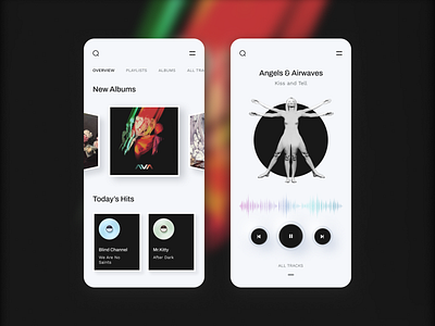 Music App (AVA – Lifeforms) angels and airwaves app apple application blink 182 branding dashboard iphone itunes music music player player pop punk punk rock rock space space rock tom delonge ui ux