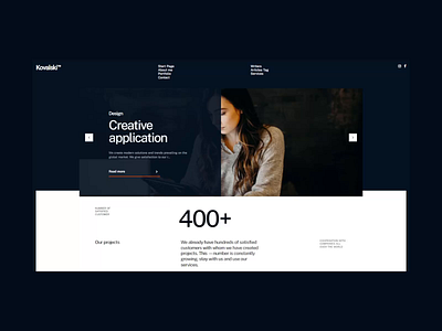 Kovalski ™ - Creative portfolio - Video [04] animation blog concept design graphic design minimalist portfolio technology template ui ux web design website