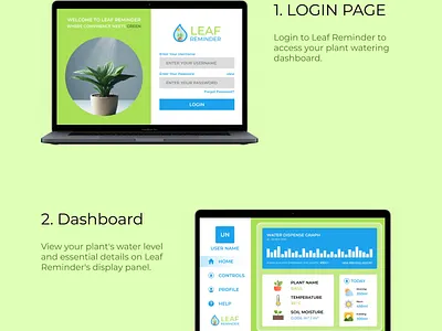 LEAF REMINDER - WebApp UI/UX Design branding graphic design ui