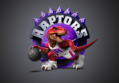 Torronto Raptors 🦖 logo remaster basketball graphic design illustration logo logo design nimartsok raptors