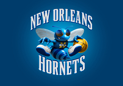 New Orleans Hornets 🐝 logo remaster basketball graphic design hornets illustration logo design nimartsok