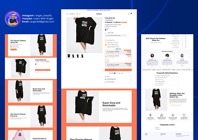 Shopify One Product Store design with Shrine theme customily customization design dropshipping store graphic design one product store personalization pod printondemand shopify shrine theme theme customization