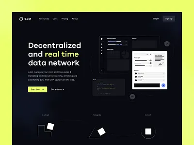 Data network — landing page application branding data data analytics data networks data platform desktop fintech illustration landing landing page product page saas service ui ux visual identity web web app web site
