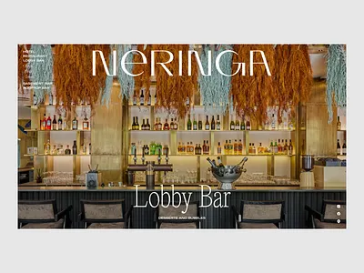 Nernga Lobby Bar animation bar branding design graphic design identity illustration juste landing lithuania logo motion graphics navickaite page typography ui vector vilnius web
