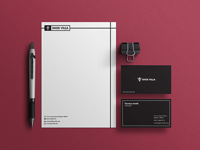 Letterhead for a fictional Shoe Brand adobe branding design graphic design illustration logo typography vector