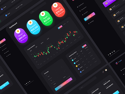 Cryptocurrency Dashboard admin dashboard admin panel crypto crypto dashboard cryptocurrency cryptocurrency dashboard dashboard design dashboard ui design ico ui web app web app ui
