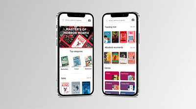 Book Store App concept app design ui