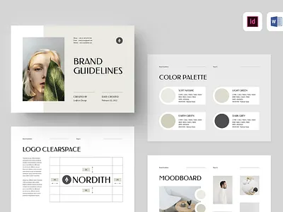Brand Guidelines | MS Word & Indesign book brand brand guidelines brand identity branding branding guidelines brochure corporate guide guidelines identity indesign kit leaflove manual microsoft style visual visual identity word