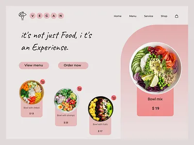 Cafe Vegan style bowl cafe bowl design food takeaway food ui