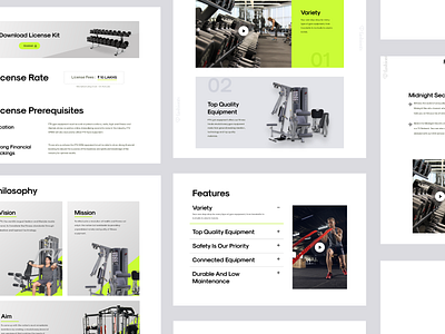 UI Components - Gym branding components design flat design gym homepage illustration landing page ui uiux uiuxdesign ux webpage website