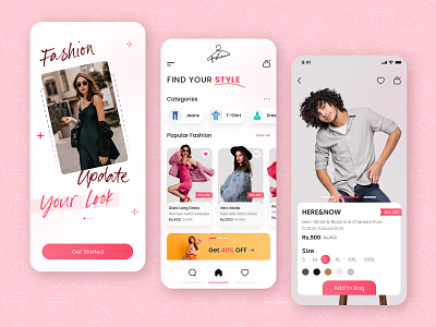 Fashion App Design app app design ecommerce ecommerce app fashion fashion design mobile mobile app mobile app design mobile ui online shop online store product product page shopping app ui ui app ui design ux web design