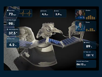 Astronaut HUD astronaut hud ui ux