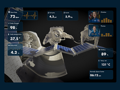 Astronaut HUD astronaut hud ui ux