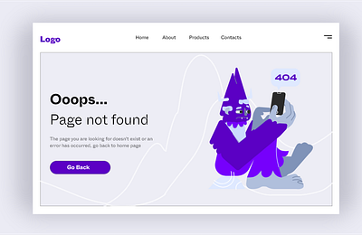 404 Error page with Illustration 404 error page ui design 404 ui design page 404error page error page error webpage design illustration ui design uiux error page design web design