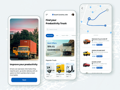 Logistic Management Mobile Application Design app design app development application design delivery delivery app logistic logistics on demand app on demand app design on demand app development track tracking tracking app truck truck app truck app design truck app development uber for truck ui design ux design