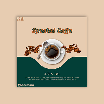 Banner Coffe branding graphic design