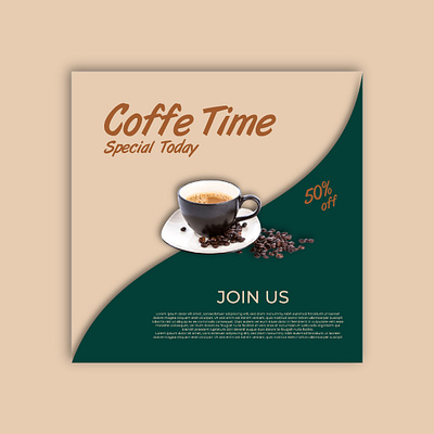 Banner Coffe branding graphic design