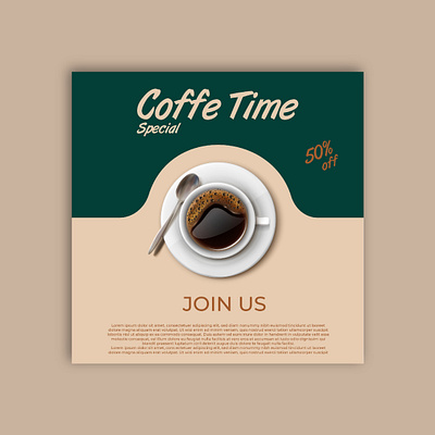 Banner Coffe branding graphic design