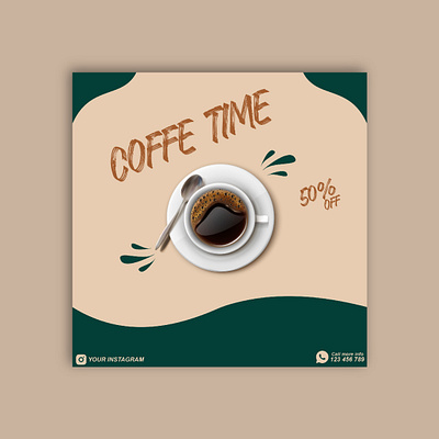 Banner Coffe branding graphic design