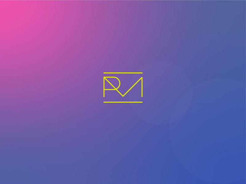 R V M brand identity branding logo
