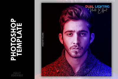 Dual lighting photo effect painting photo effect watercolor