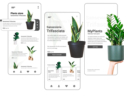 My plants store animation app design figma graphic design ui