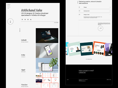 Portfolio 2022: theme 1 black clean layout minimal pangrampangram portfolio ui ux ui design web design website
