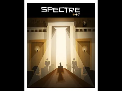 SPECTRE caricature character design illustration james bond minimalism saul bass vector