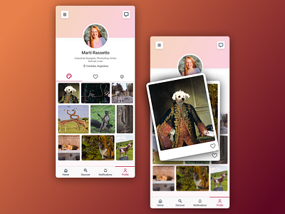 UI Marathon - #2 Challenge app design maraton ui mockup profile service design club ui user user profile