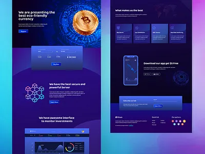 Bitcoin - Crypto Currency Design Layout binance bitcoin bitcoin exchange blockchain crypto crypto exchange crypto trading crypto wallet cryptocurrency ethereum finance fintech landing nft tokens trade trading trends uiux websitedesign