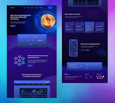 Bitcoin - Crypto Currency Design Layout binance bitcoin bitcoin exchange blockchain crypto crypto exchange crypto trading crypto wallet cryptocurrency ethereum finance fintech landing nft tokens trade trading trends uiux websitedesign