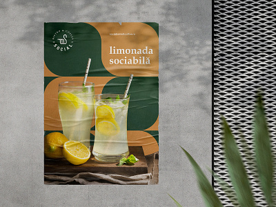 Sleek Bistro Poster bistro bistro branding bistro design brand concept brand identity branded material branding icosaedru lemonade poster organic outdoor print poster poster design restaurant identity social bistrocoffee soft drinks visual asset visual branding visual communication visual identity