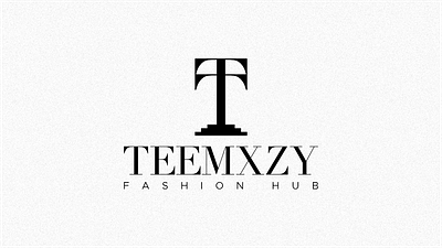 LOGO DESIGN - TEEMXZY FASHION HUB branding design flat illustration logo minimal