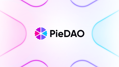 PieDAO - Logo Redesign blockchain branding cake crypto decentralized defi design digital dough finance logo pie piece rainbow redesign token typography vector