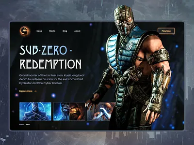 Design Concept branding concept design game illustration logo minimal mortal combat typography ui ux vector web web design