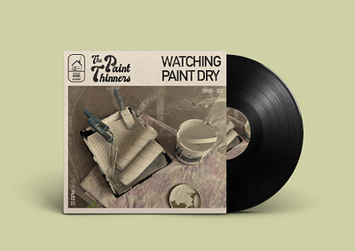 The Paint Thinners album art album cover art bold lines builtwithbranches graphic design illustration layout music branding new band retro