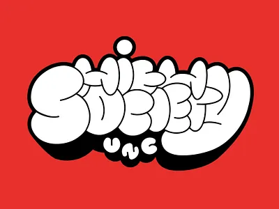 High Society custom type anime brand cartoon cloud custom cute fat font funny logo roundy streetwear type typeface