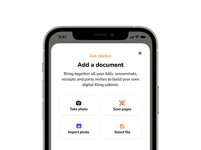 Get started app card design icon icons ios minimal mobile ui ux