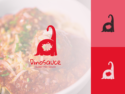 Dinosauce Logo Concept ancient animal beverage big brand identity branding design dinosaur drink food hot illustration lettermark logo logos monogram red restaurant sauce