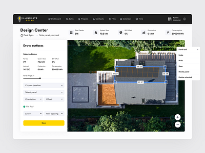 LocalPower - CRM for Solar Panel Agencies app app design crm design roofing solar ui ux web design