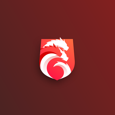 Hydra Logo brand branding colorful crest design dragon hydra identity illustration logo shield simple ui vector