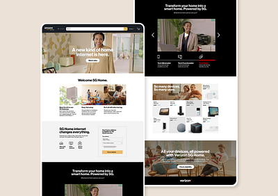 Verizon x Amazon SmartMatch — Landing Page 5g ad campaign advertising amazon collab design landing page microsite page product tech verizon web website