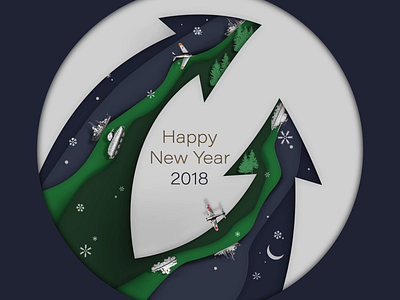 Wargaming 2018 card animation design freelance graphic design happy new year illustration motion motion design motion designer motion graphics new year new year card paper effect paper like visual design