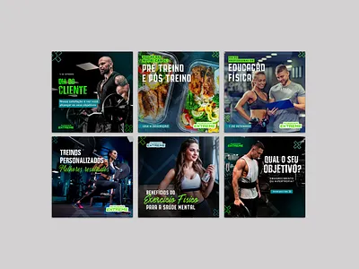 Social Media Feed - Gym adobe photoshop body design exercise fit fitness graphic design gym post social media workout