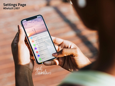 Settings Page de design graphic design illustration ui