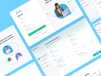 Growth Empowerment - SaaS for Therapists app design logo product design saas ui