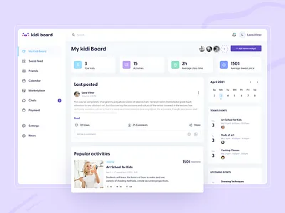 Social Network and Marketplace for Parents app design django logo marketplace mobile app product design reactjs social network software development ui