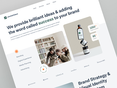 JohnDePalace - Digital Agency Landing page agency branding clean creative agency digital agency exploration homepage landing page marketing minimalist start up ui ui design ux ux design warm website