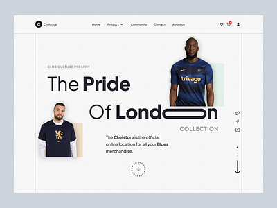 Fashion Store - Web Design Concept clothing fashion futuristic interface landing page minimalism store ui uidesign uiux website