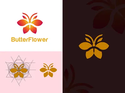 ButterFlower Logo brand brand indentity branding branding design clothing creative fashion geomatric graphic design graphicadobe grid illustration illustrator logo logo brand logo concept logo design logo inspiration logo mark vector